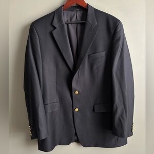 Lauren Ralph Lauren Classic Wool Blazer with Gold Buttons